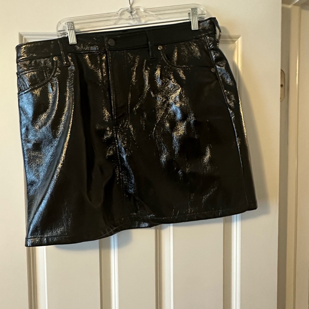 Gap Patent Leather Mini Skirt